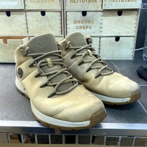 Timberland après nettoyage